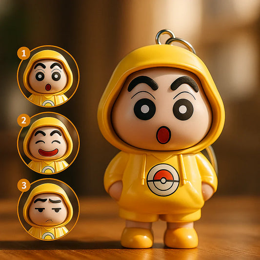 Shinchan Face Changing Keychain